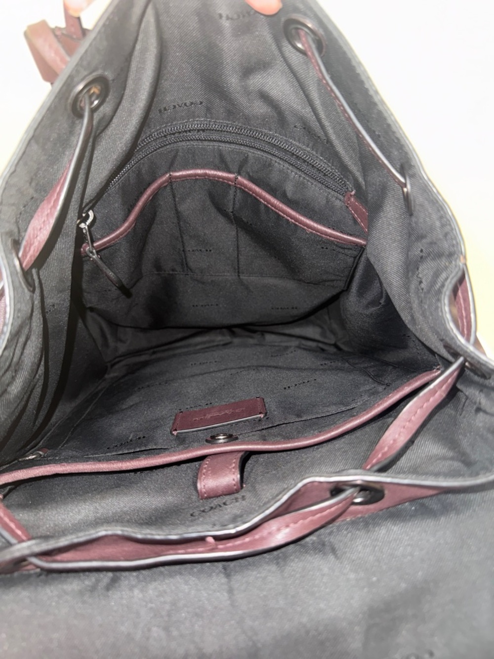 Coach Leather Backpack - Picture 4 of 5